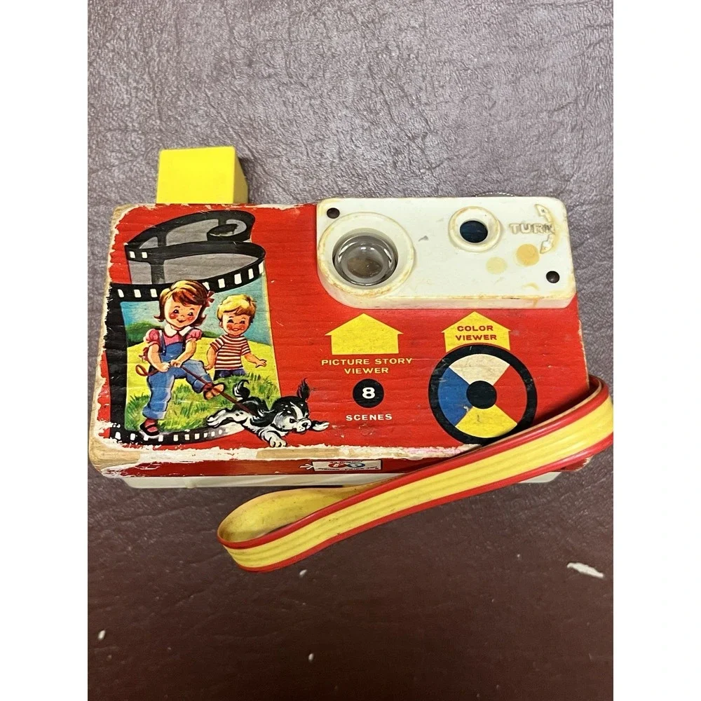 Vintage 1967 Fisher Price 8‎ Picture Story Toy Camera #784 - Works